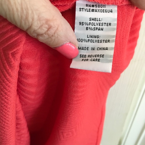 Sangria Size 14 Coral/Orange Fit & Flair Dress - Picture 5 of 5